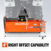 42 in Rotary Tiller, 3 Point Hitch Cat.1, Chain Drive, PTO Shaft Included with Shear Bolt, 15–35 HP, LRT42