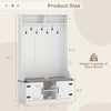 4-in-1 tall coat rack with cushioned bench, shoe storage, and 7 hooks, designed for a clutter-free entryway.
