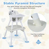 4-in-1 baby convertible chair set with adjustable tray, PU cushion, and stable pyramid structure for safety and.