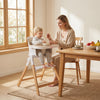 4-in-1 Convertible Baby High Chair with Detachable and Adjustable Tray-Beige - Gallery View 1 of 10
