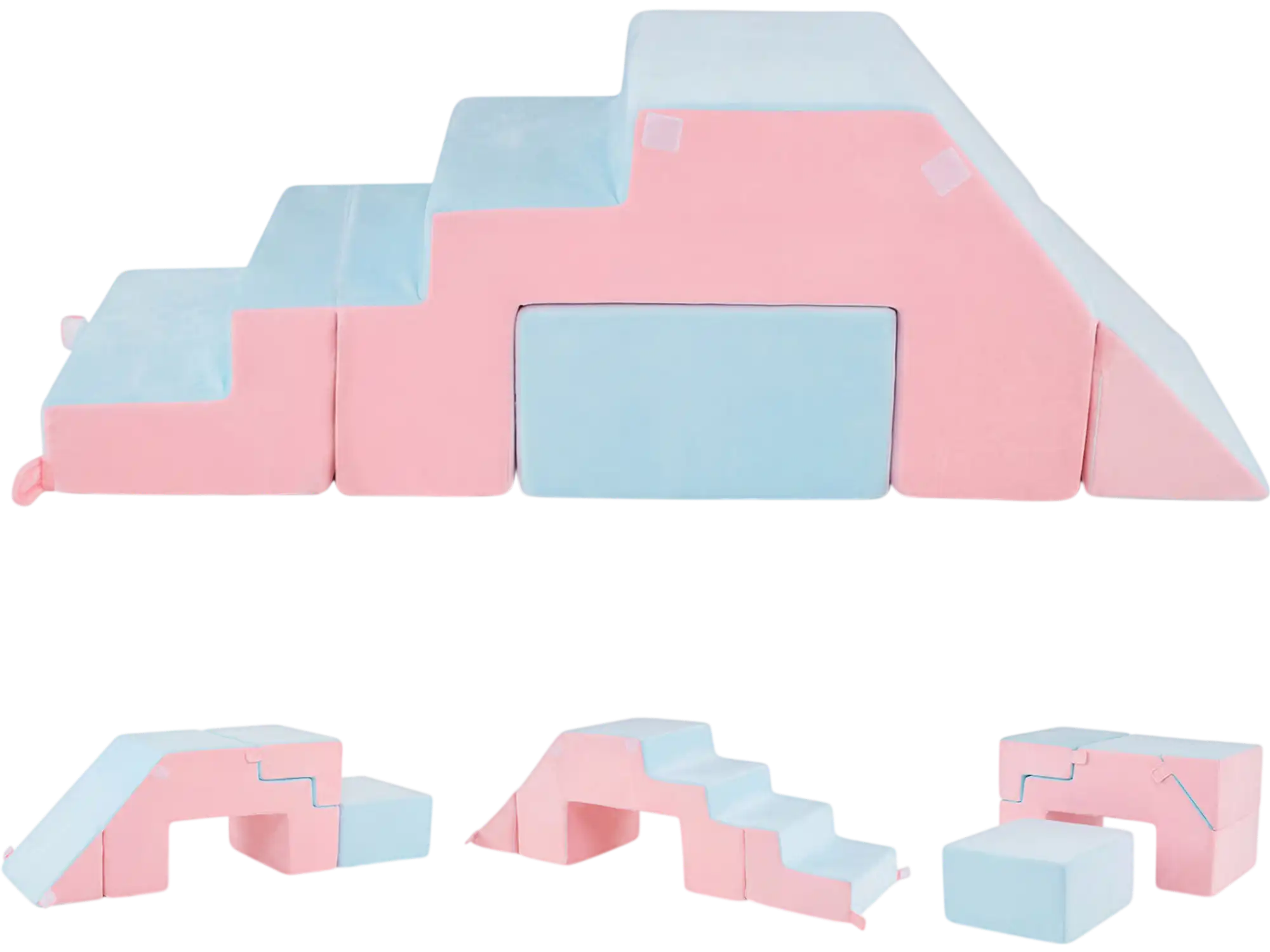 Costway 4-in-1 Toddler Foam Climbing Blocks Indoor Slide 25917869 New