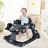 4-in-1 Foldable Activity Push Walker with Adjustable Height-Gray - Gallery View 1 of 10