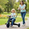 4-in-1 Foldable Toddler Tricycle with Push Handle with Adjustable Seat-Navy - Gallery View 1 of 12