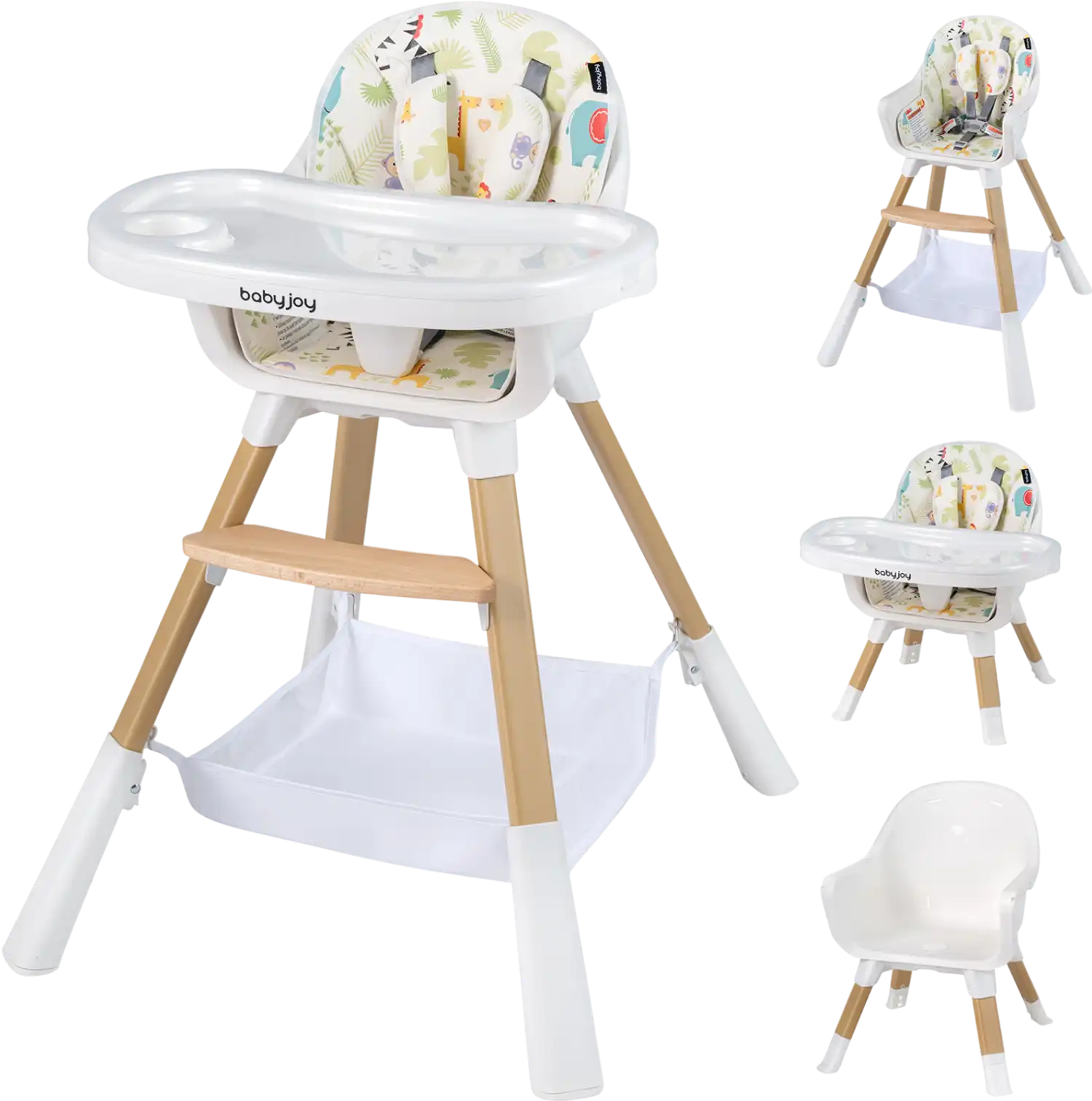 Costway 4-in-1 Convertible Baby Toddler High Chair 19661077 New