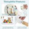 Removable waterproof seat cushion and handy storage basket for the 4 in 1 high chair, ideal for growing babies.