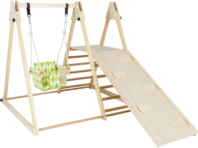 Costway 4-in-1 Indoor Jungle Gym Baby Swing Climbing Ramp Slide 13560101 New