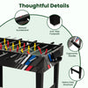 Close-up of the 4-in-1 multi game table featuring ergonomic handle, manual scoreboard, and anti-skip footpads for stability.