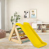 Patented 4 in 1 Triangle Climber Toy with Sliding Board and Climbing Net-Multicolor - Gallery View 1 of 9