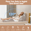 Gray 4-piece bed wedge pillow set designed for back, neck, and leg pain relief, ideal for rest and recovery.
