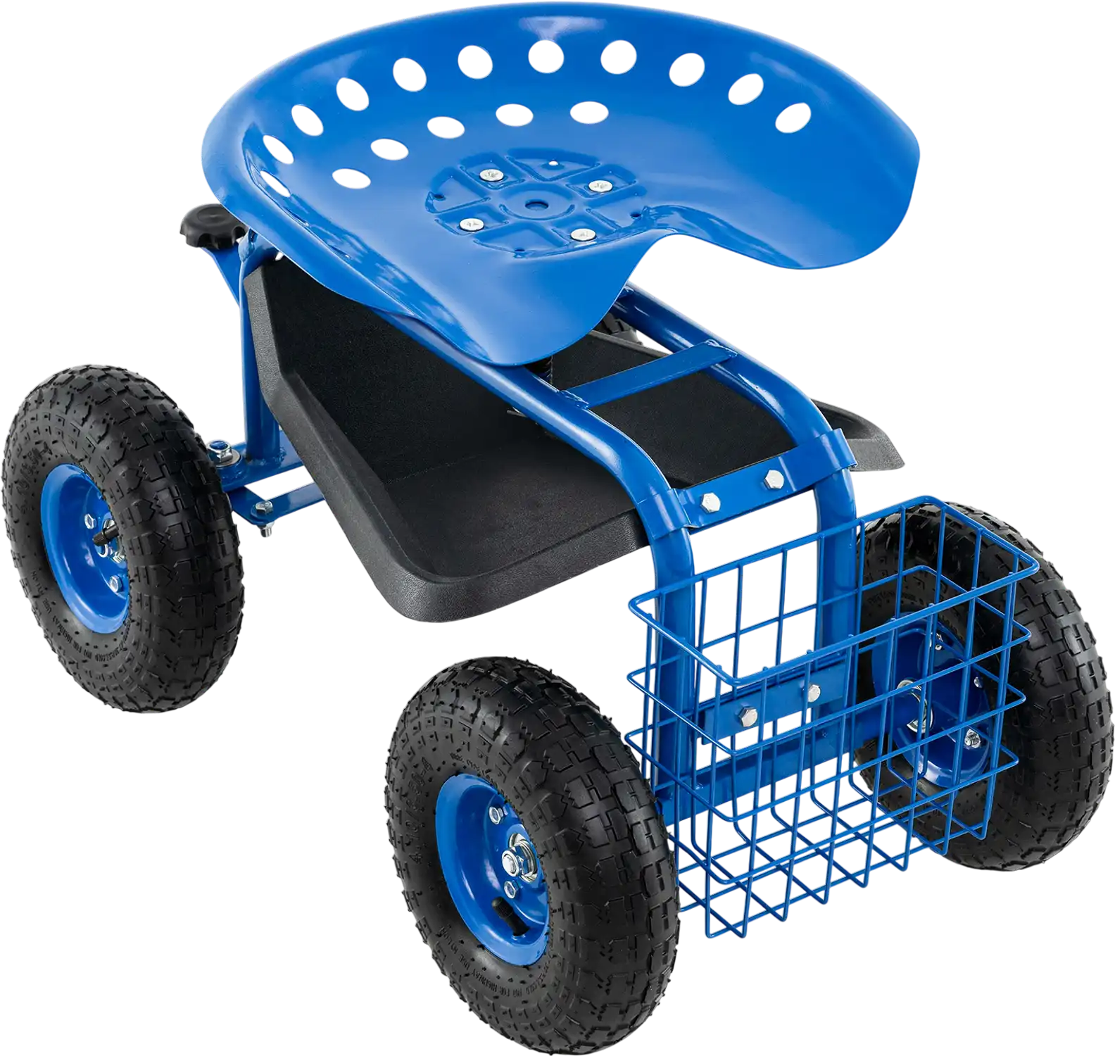 Costway 4-Wheel Rolling Garden Cart Work Seat 93085162 New