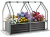 4 x 2 x 3 FT Small Galvanized Raised Garden Bed with Greenhouse Cover - Gallery View 1 of 10