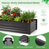 4 x 2 x 3 FT Small Galvanized Raised Garden Bed with Greenhouse Cover - Gallery View 7 of 10