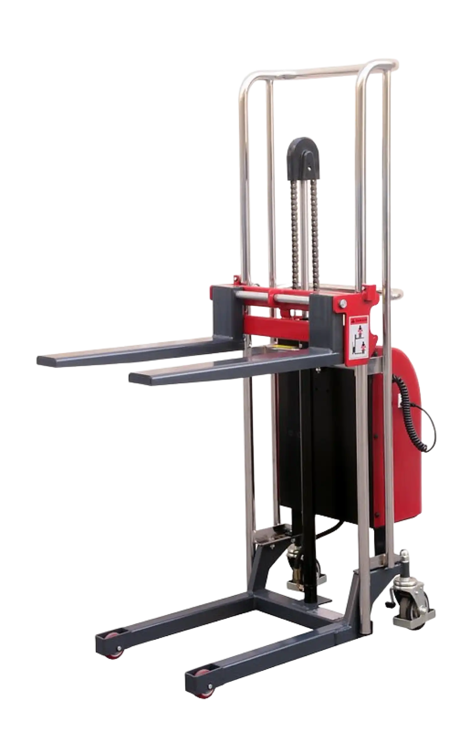 Pake Handling Tools PAKES01 Electric Forklift Stacker 880 lb Capacity 59