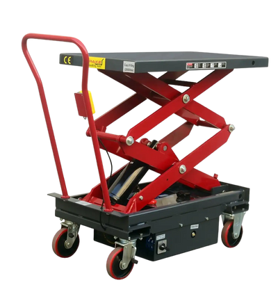 Pake Handling Tools PAKLT10 DC Powered Double Scissor Lift Table 2000 lb Capacity 39.75 x 20.5