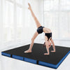 4ft x 4ft x 4in Bi-Folding Gym Mat with Handles and Cover-Black - Gallery View 1 of 12