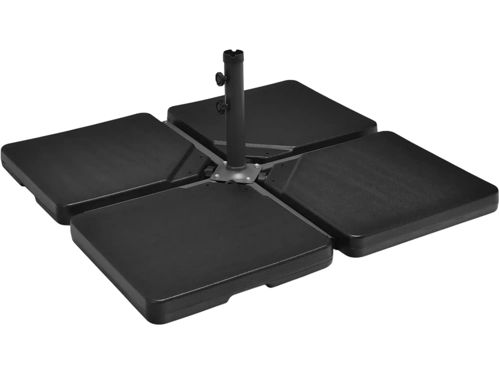 4 Pieces 13L Cantilever Offset Patio Umbrella Base with Easy-Fill Spouts
