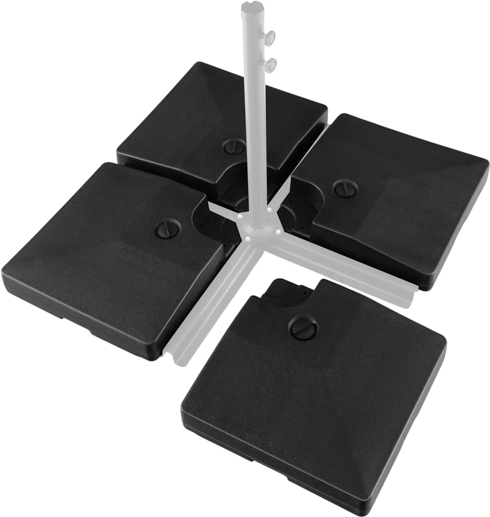 4-Piece 20L Cantilever Offset Patio Umbrella Base
