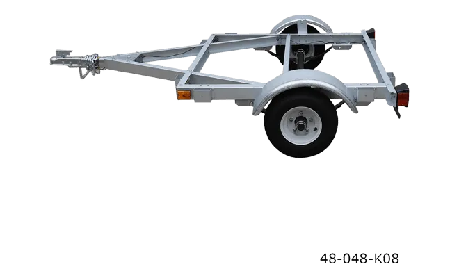 Stirling Open Frame Kit Trailer 4 x 4 ft. 820 lb. Capacity 8" Tires New