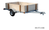 Stirling Open Frame Kit Trailer 4 x 6 ft. 800 lb. Capacity 8" Tires New