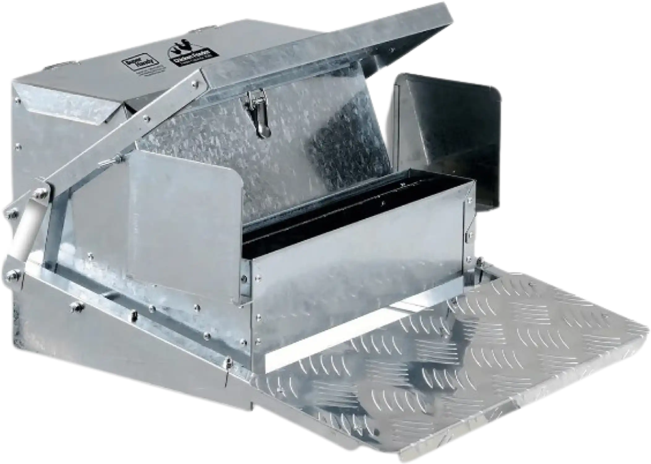 Super Handy GUT028 20 lb Capacity Galvanized Steel Automatic Chicken Feeder New