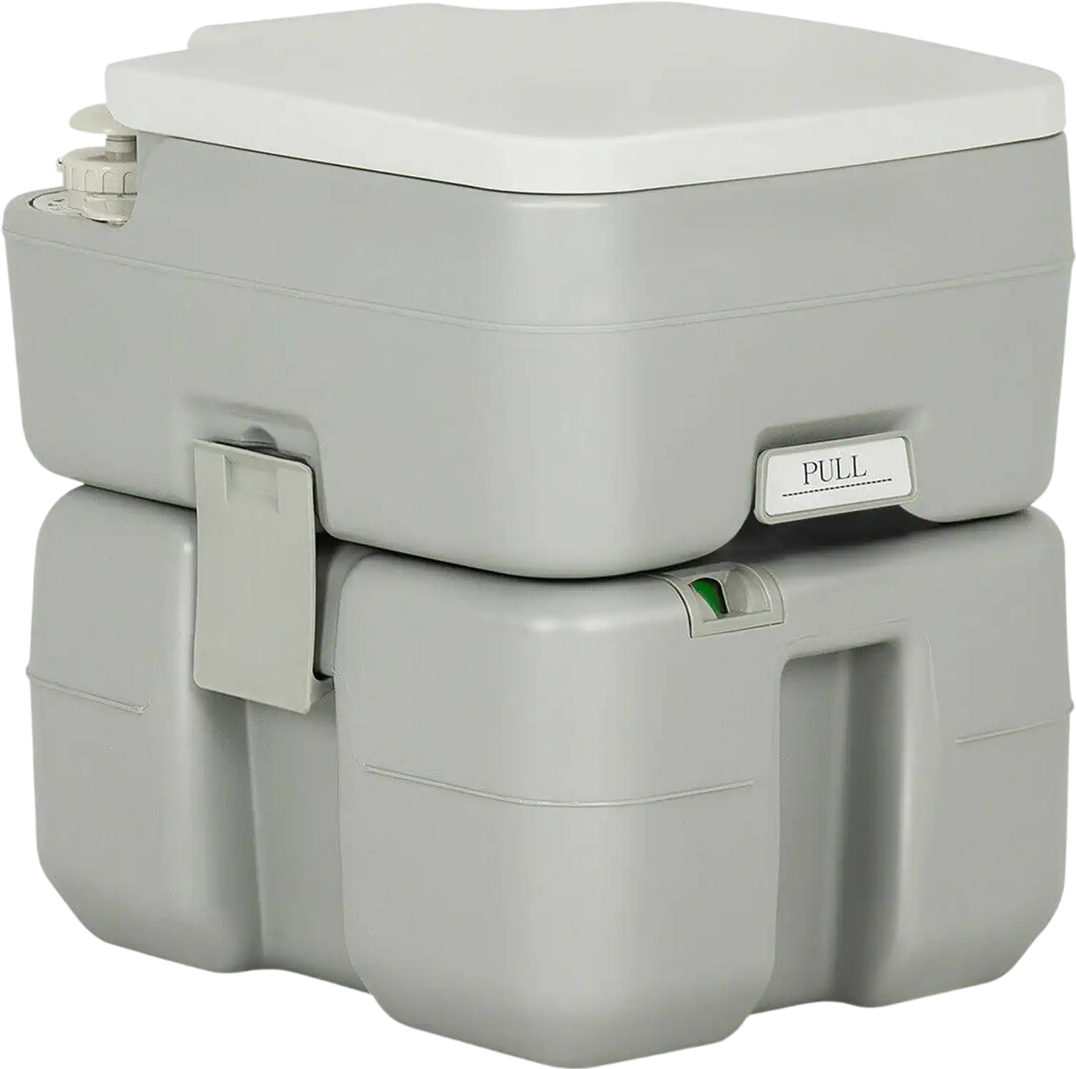 Costway 5.3 Gallon Portable Travel Toilet Piston Pump Flush 30426917 New