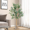 5.5 Feet Artificial Eucalyptus Tree with 517 Silver Dollar Leaves-2 Pack - Gallery View 1 of 10