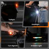 Lighting features: taillight, headlight, turn signals, ambient light