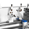 1.5‘’ Spindle Bore Metal Lathe Machine 8'' x 16'' High Precision Brushless Motor Mini 1.5HP Benchtop 0-2500 RPM Variable Speed Metal Working Machine 1.5‘’ Spindle Bore Small Lathe without Stand 0831V