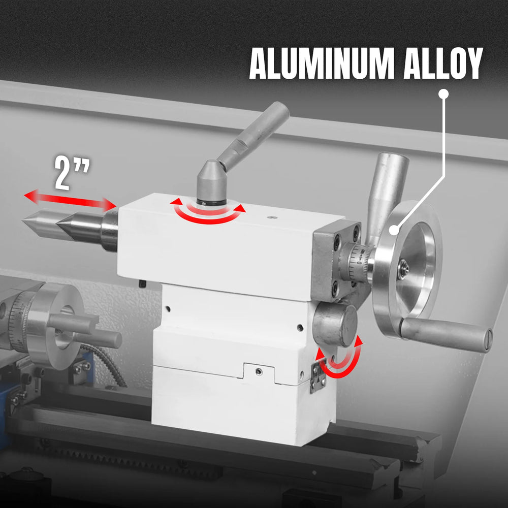 1.5‘’ Spindle Bore Metal Lathe Machine with DRO 8'' x 16'' High Precision Brushless Motor Mini 1.5HP Benchtop 0-2500 RPM Variable Speed Metal Working Machine 1.5‘’ Spindle Bore Small Lathe without Stand 0831VD