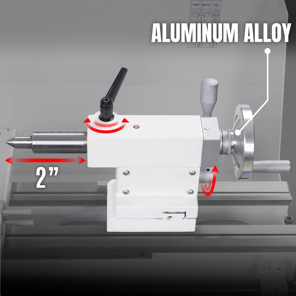 1.5‘’ Spindle Bore Metal Lathe Machine with DRO 10'' x 30'' High Precision Benchtop 0-2000 RPM  Variable Speed Metal Working Machine 1.5HP Small Lathe without Stand 1030VD