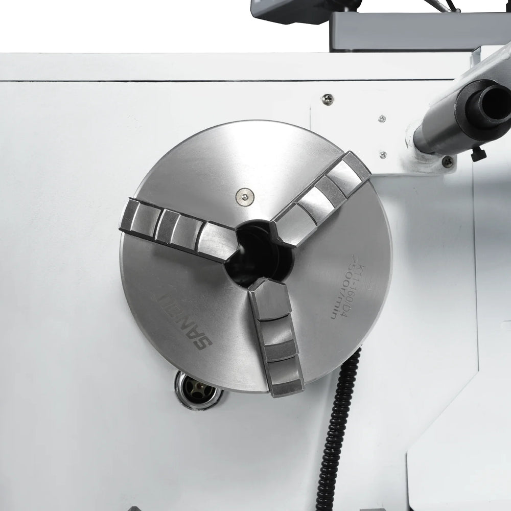 13" x 37" Industrial Heavy Duty Bench Metal Lathe 1.5HP/1100W Metal Working Lathe High Precision 64-1500 RPM Variable Speed with Four-axis sliding system 1337G4