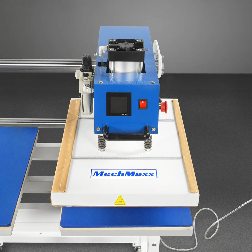 16x24 Inch Commercial Pneumatic Dual Platen Heat Press - Auto Lift Digital Sublimation Transfer Machine with Full Touch LCD Screen & AIRTAC Pneumatic Parts (110V 2.2HP)