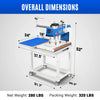 16x24 Inch Commercial Pneumatic Dual Platen Heat Press - Infrared Positioning Auto Lift Sublimation Transfer Machine with Full Touch LCD Screen  (110V 2.2HP)