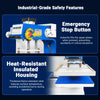 16x24 Inch Commercial Pneumatic Dual Platen Heat Press - Auto Lift Sublimation Transfer Machine with Storage Base Cabinet (110V 1650W)