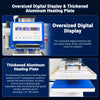 16x24 Inch Commercial Pneumatic Dual Platen Heat Press - Auto Lift Sublimation Transfer Machine with Storage Base Cabinet (110V 1650W)