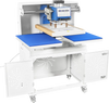 16x24 Inch Commercial Pneumatic Dual Platen Heat Press - Auto Lift Sublimation Transfer Machine with Storage Base Cabinet (110V 1650W)