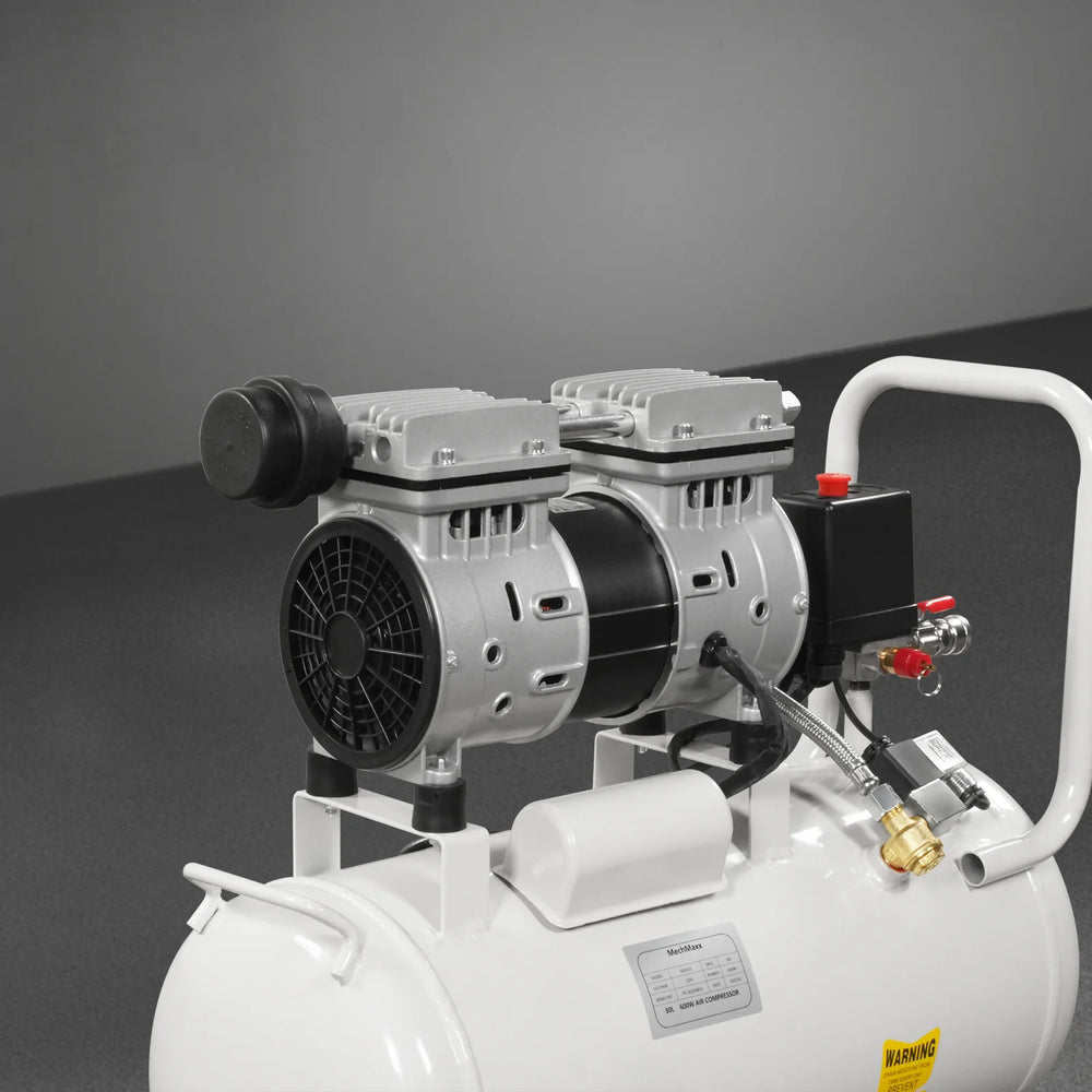 8 Gallon Air Compressor 600W 110V Oil-Free Quiet Electric Air Pump - 0.7MPa, 40L/min