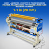 65" Wide Format Full-Auto Cold & Heat Assisted Pneumatic Laminator Machine with 4 Trimmers, Max Speed 40ft/min, 63" Max Width, 1.1" Max Thickness, Infrared Heating, Digital Control Pneumatic Roller Lifting (Requires Air Compressor, Not Included) 1700-B1