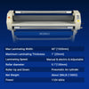 63" Wide Format Pneumatic Laminator Manual Cold Laminating Machine 60" Max Laminating Width,Pneumatic Roller Lift Portable Stand Included, 0.78" Max Thickness (Requires Air Compressor, Not Included) 1600-C3Pro