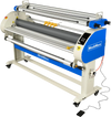 67" Wide Format Full Auto Cold & Heat Assisted Pneumatic Laminator Machine with 4 Trimmers, Max Speed 52.5 ft/min, 63" Max Laminating Width, 1.1" Max Thickness, Infrared Heating, Digital Control (Requires Air Compressor, Not Included)-1700-A3
