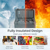 50 QT rotomolded cooler in gray with integrated cup holders, designed to keep items cold for 5-7 days for outdoor use.