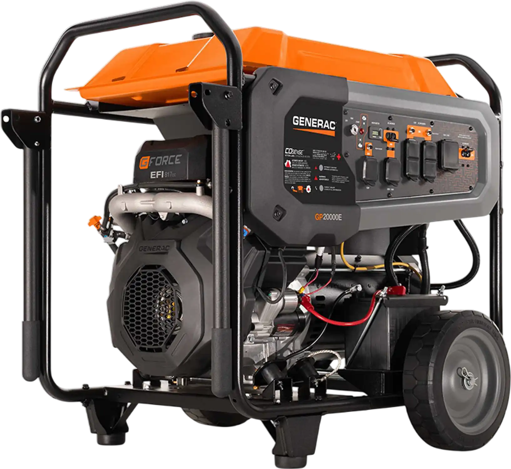 Generac 8939 GP20000E Generator 20,000W/22,500W Gas EFI 50A Low THD CO Sense Electric Start New