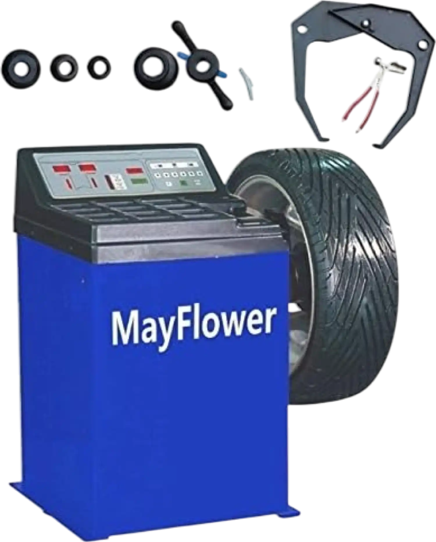 Mayflower Tools Electronic Wheel Balancer 10″ to 24″ Rim Capacity MAY-680 New
