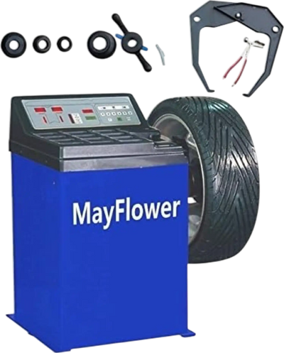 Mayflower Tools Electronic Wheel Balancer 10″ to 24″ Rim Capacity MAY-680 New