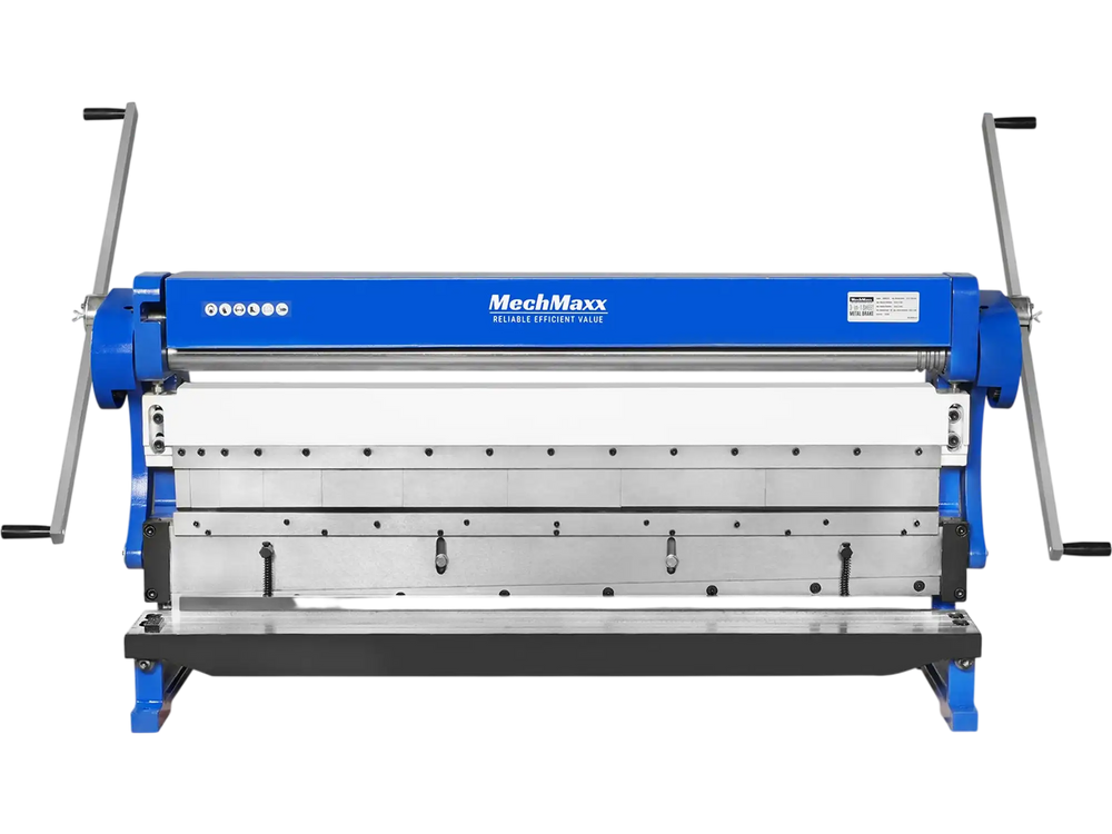 52-inch 3-in-1 Heavy Duty Pan and Box Brake – Slip Roll, Shear, Bending Machine for Sheet Metal, 16 Gauge Mild Steel, Adjustable Fingers, Heavy Duty, Metalworking, Fabrication, Rolling, Bending MMCB5216