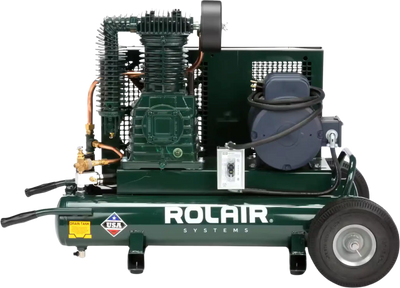 Rolair 5230K30CS Air Compressor Wheelbarrow Electric 5 HP 9 gal. Two-Stage 230V 1-Phase with Regulator & Gauge Set Manufacturer RFB