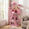 52 Inch Tall Cat Tree Tower for Indoor Cats-Pink - Gallery View 1 of 10