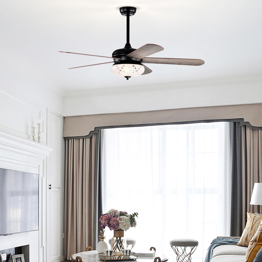 52 Inches Ceiling Fan with Remote Control-Oak - Gallery View 1 of 10