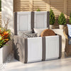 53 Gallon Patio Container with Lockable Lid  for Packages and Garden-Beige - Gallery View 1 of 9