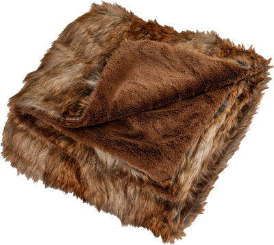 Costway Luxury Faux Raccoon Fur Plush Bed Blanket 89252656 New